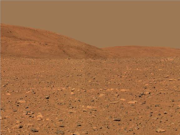 The Columbia Hills on the planet Mars