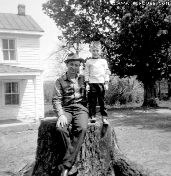 Dad and me in Amelia, Va.