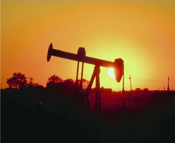 An oil well in Illinois.