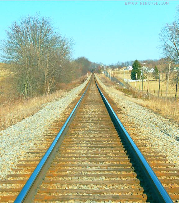 transcontinental railroad tracks. Railroad Tracks