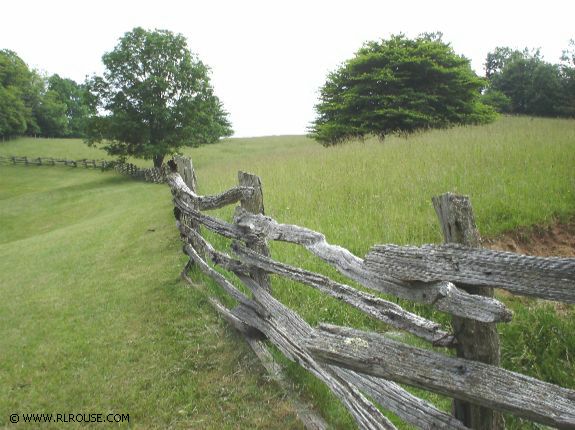 A Chestnut Split-Rail Fence
