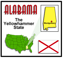 Map of Alabama