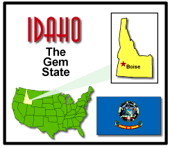 Map of Idaho