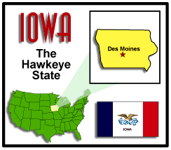 Map of Iowa