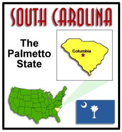 Map of South Carolina