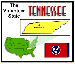 Map of Tennessee