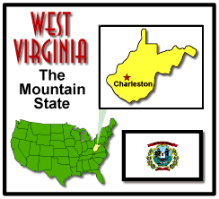 Map of West Virginia