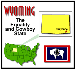 Map of Wyoming