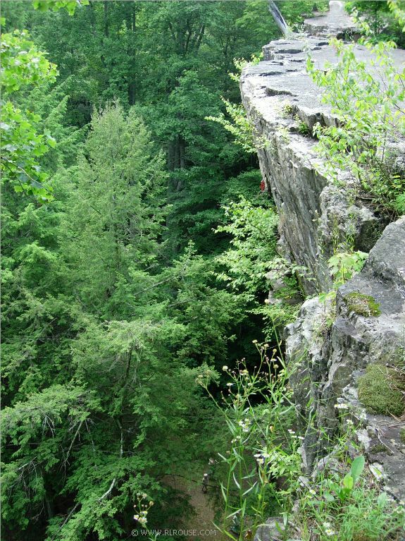 Side view of Backbone Rock