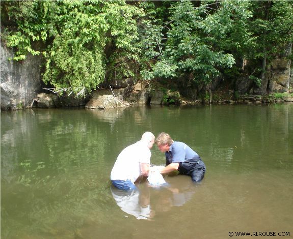 Baptizing in Laurel Creek