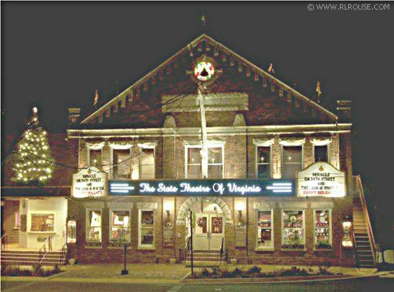 Nighttime view of the Barter Theatre.