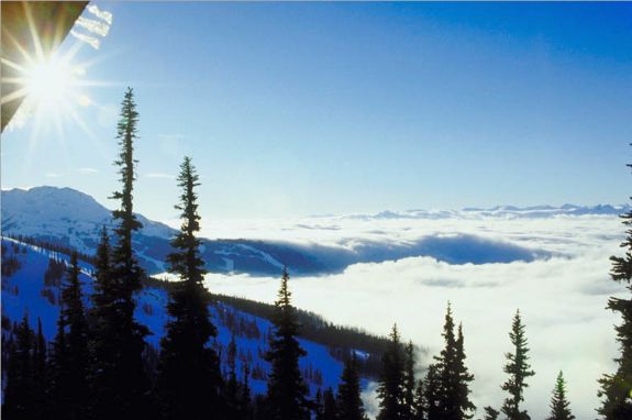A spectacular view from Blackcomb Mountain.