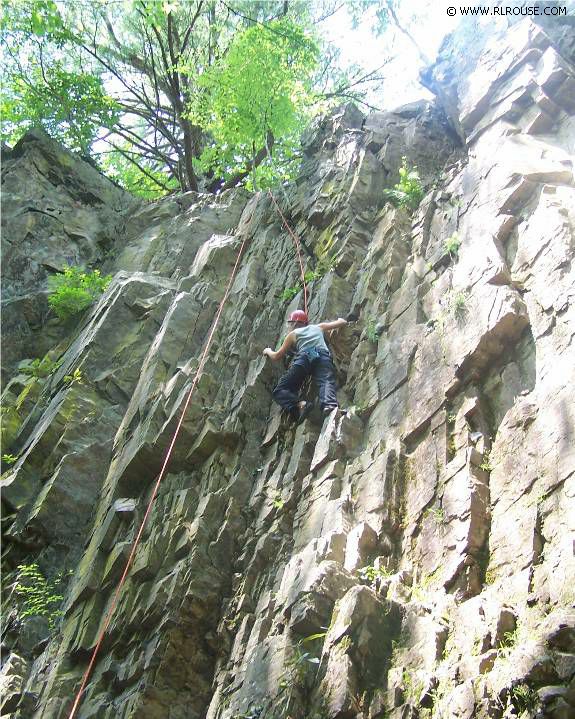 Climbing Backbone Rock