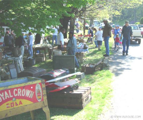 Town-wide yard sale in Damascus, Va