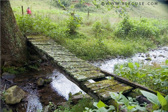 The old foot-bridge at Granny Cook's old place.
