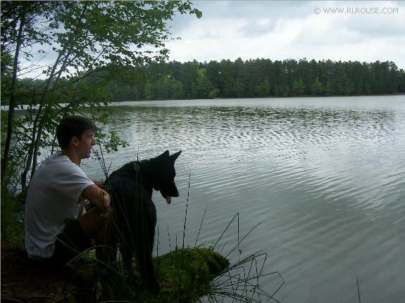 Gene & Sage at Lake Oliphant