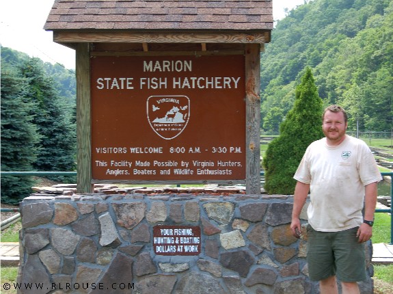 Marion Fish Hatchery superintendent Aaron Vanarnum.