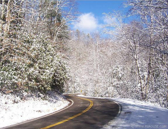 Winter Scene Near Konnarock, Virginia.