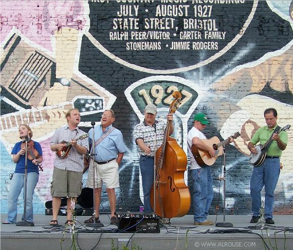 Members of the Morrell / Johnson family singing Bluegrass music.