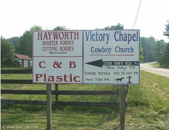Cowboy Church in Mountain City, TN