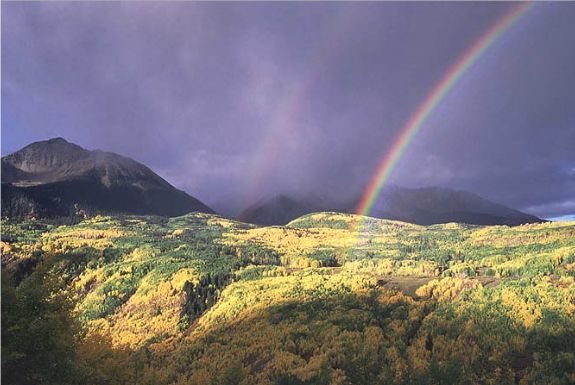 A rainbow after a storm