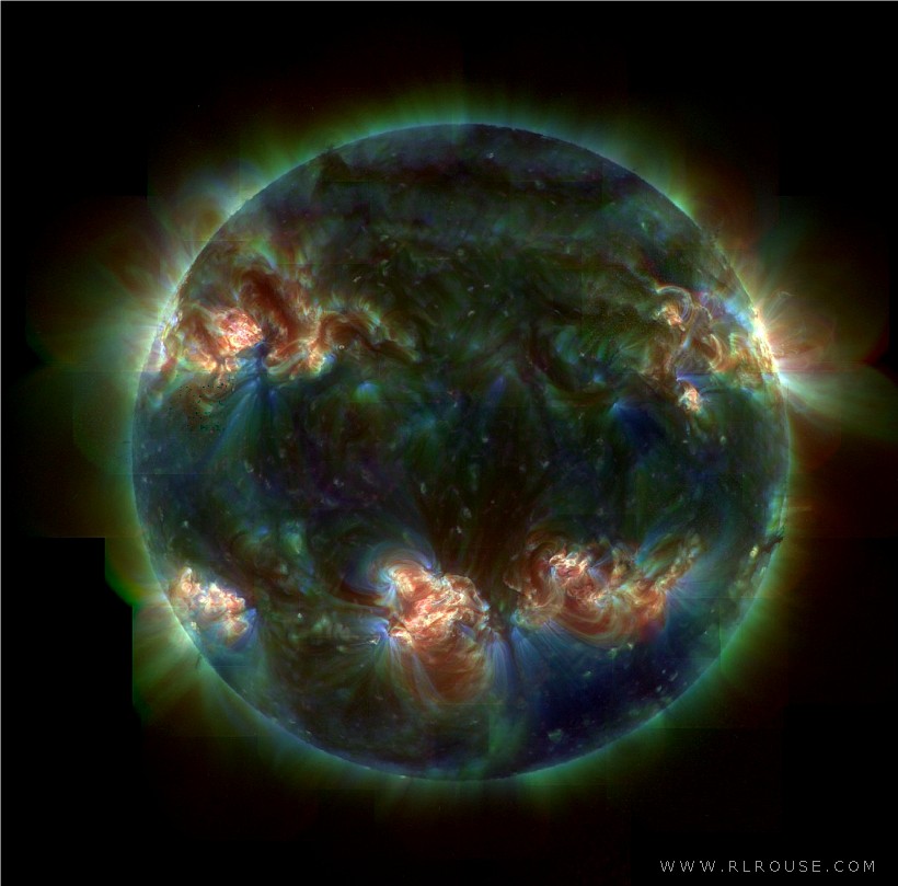 The sun in ultraviolet light.