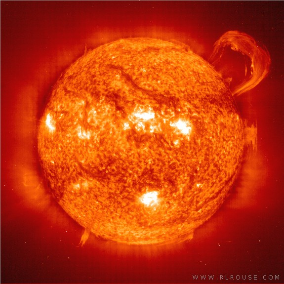 Closeup image of the sun.