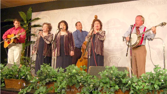 The Lewis Family on the Pickin' Porch stage.