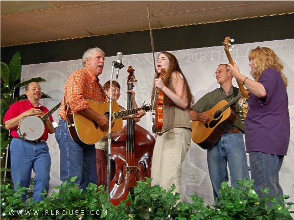 The Whitetop Mountain Band on the Pickin' Porch stage.